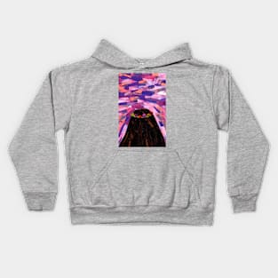 Pink Sunsets and Flower Crowns Kids Hoodie